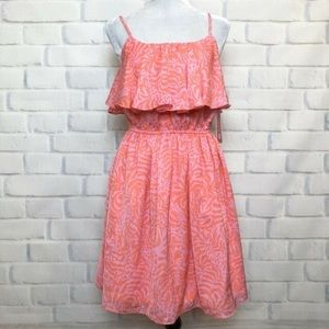 NEW Lilly Pulitzer pink and orange patterned dress